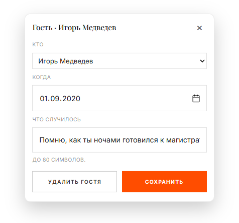 Модерация карты нитей у невесты